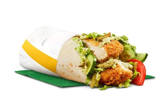 Creamy Avocado Ranch McWrap – Crispy