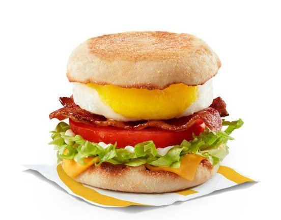 Egg BLT McMuffin with Shredded Lettuce