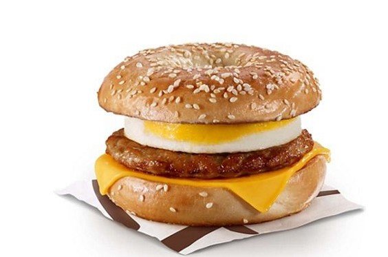 Sesame Sausage ‘N Egg Bagel