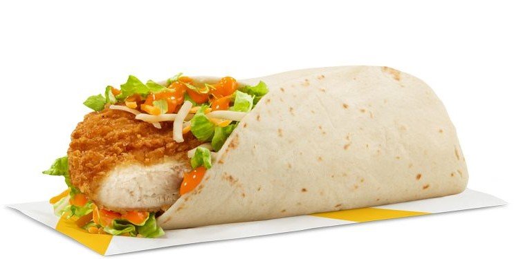 Spicy Buffalo Chicken Snack Wrap with Crispy Chicken