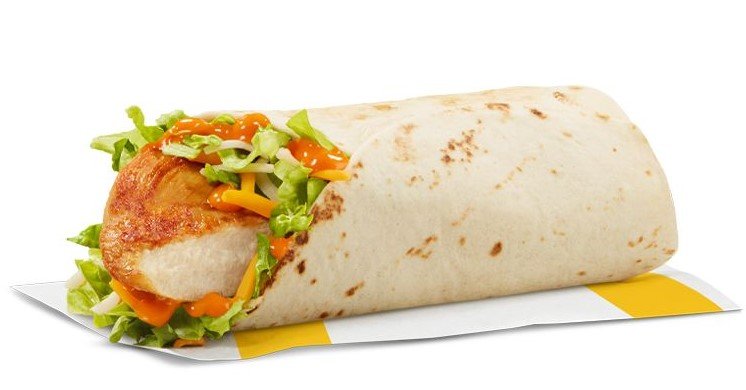 Spicy Buffalo Chicken Snack Wrap with Grilled Chicken