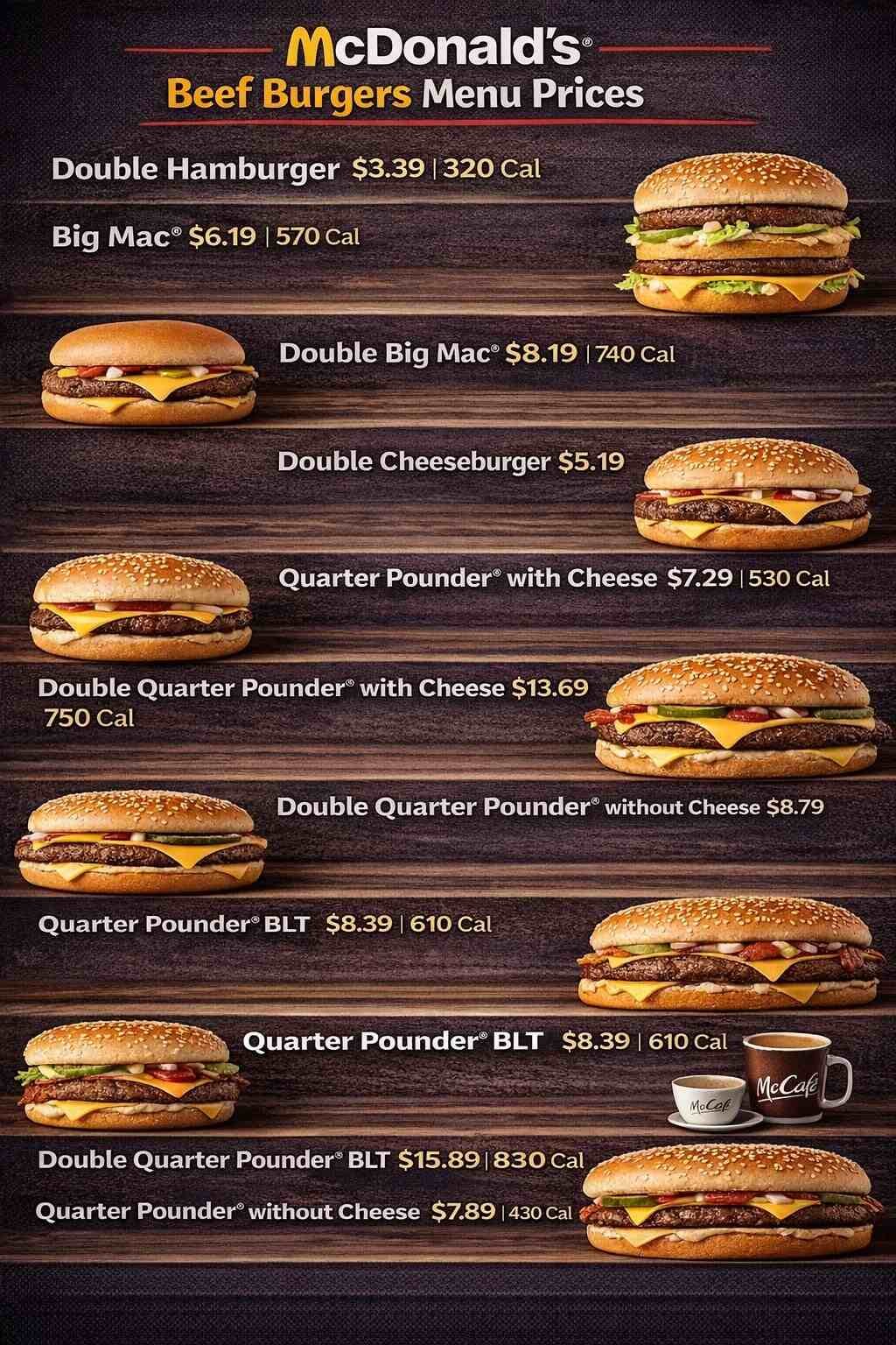 Mcdonald’s Beef Menu