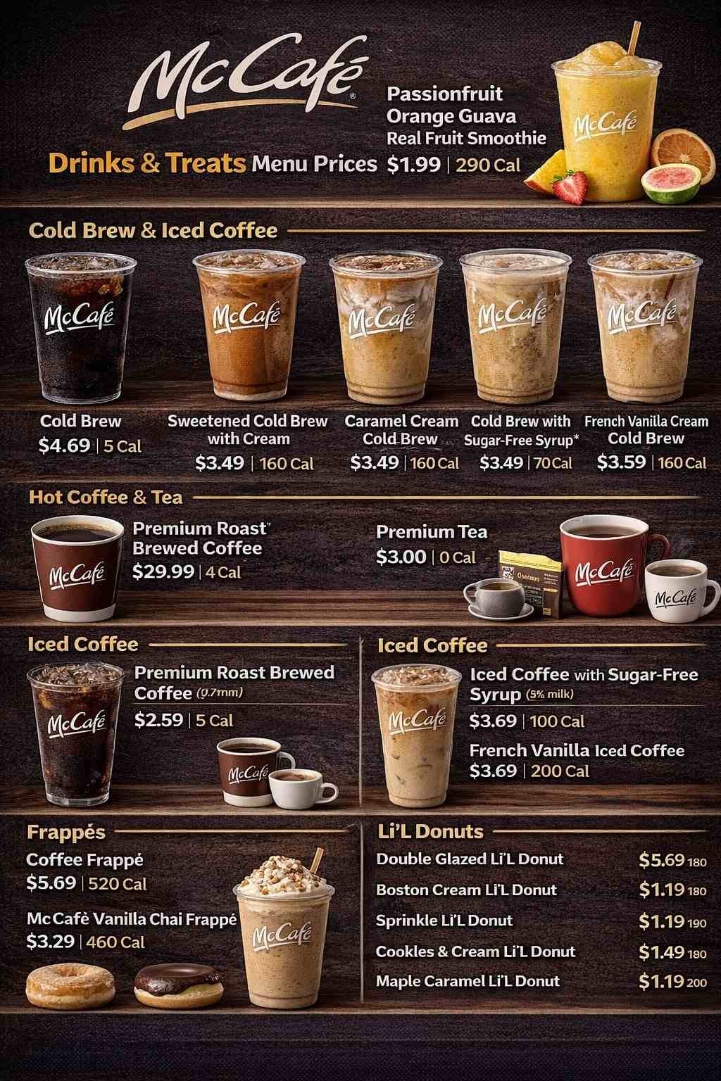 Mcdonald's McCafé & Bakery Menu
